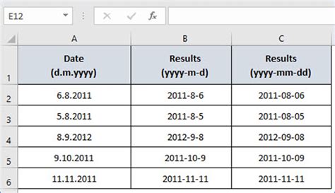 YYYY-M-D Date Format