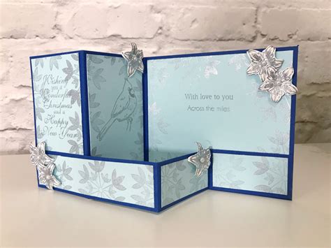 A Z fold card with design elements