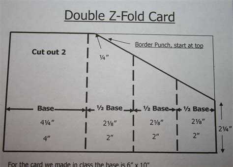 A Z fold card template with a floral design