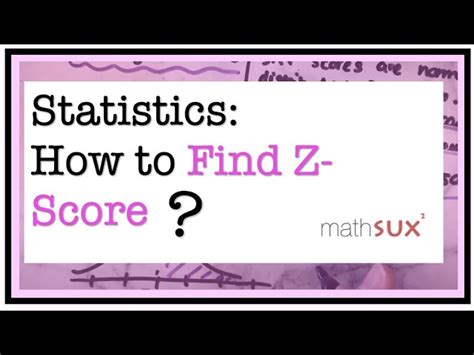 Z Score Calculation Step-by-Step