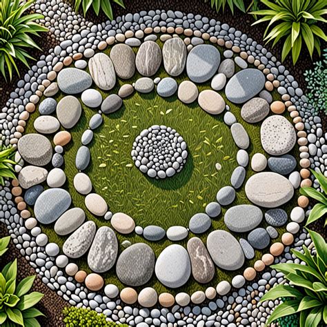 Zen Garden Scene Coloring Page