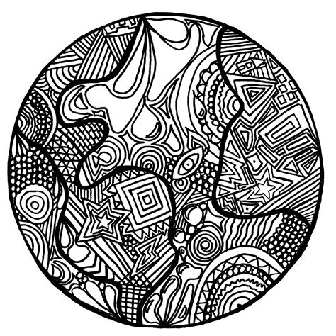 Zentangle coloring page