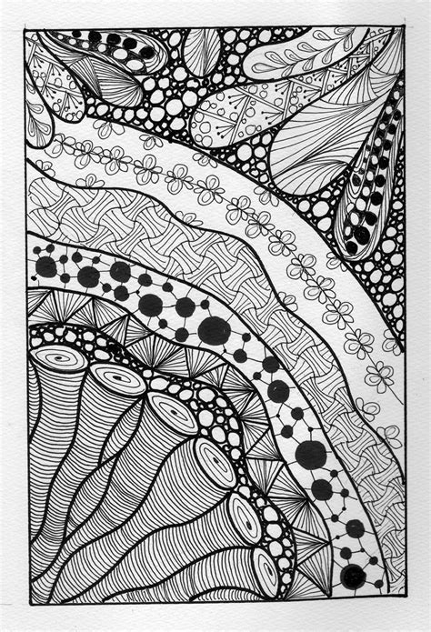 Geometric Zentangle pattern