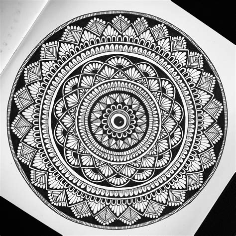 Mandala Zentangle pattern