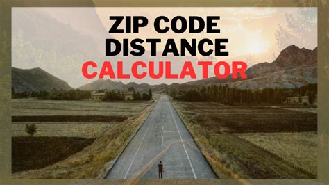 Zip Code Distance Calculator Tool