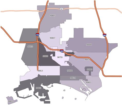 Zip code map