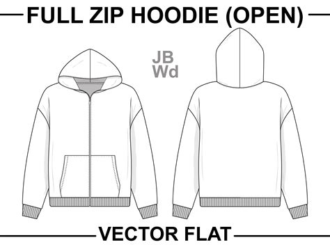 Zip Up Hoodie Mockup Template 3