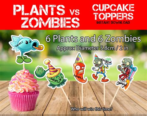 Zombie cupcake topper with a green and gray design