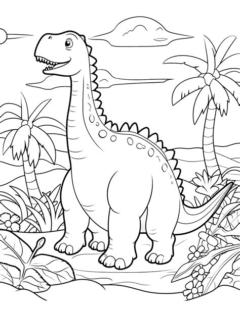 Zombie dinosaur coloring pages for kids