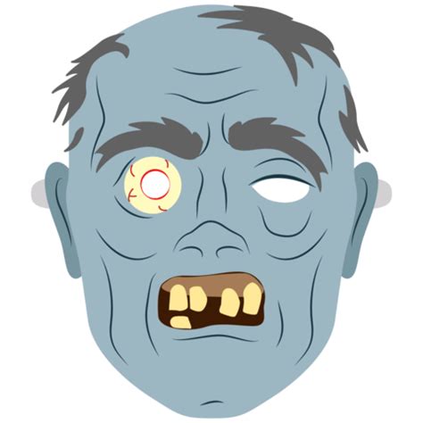 Zombie Face Template