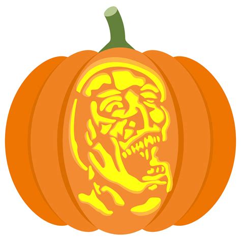 Zombie Pumpkin Templates