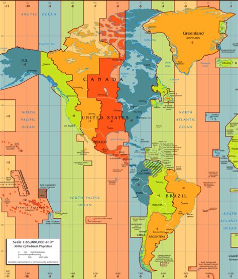 Zonas Horarias de América del Sur