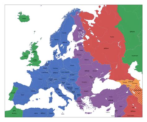 Zonas Horarias de Europa