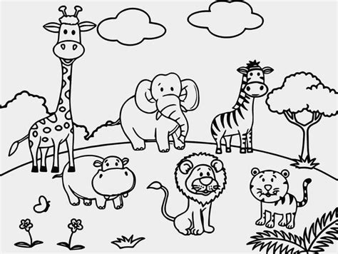 Zoo Animal Coloring Page 10