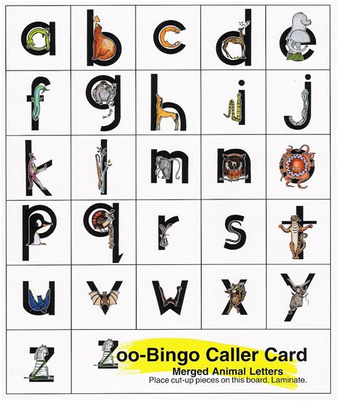 Zoo Phonics word building cards