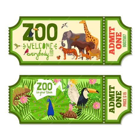 Zoo Ticket Template for Kids Image 3