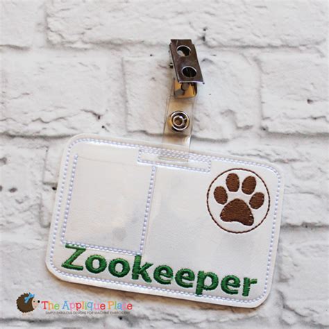 Zookeeper Name Tag Printables