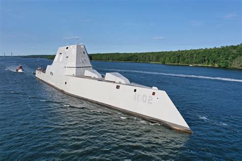 The USS Lyndon B. Johnson is a Zumwalt-class destroyer.