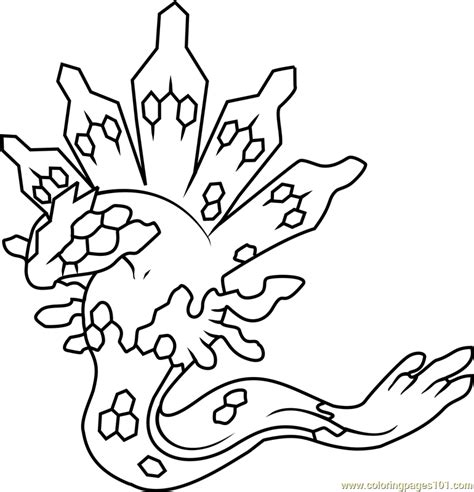 Zygarde coloring page